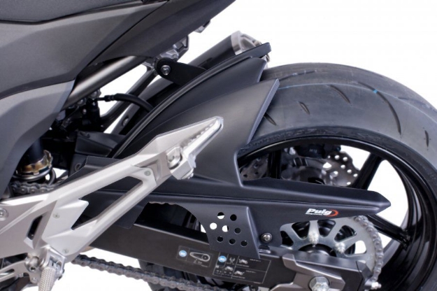 Afbeeldingen van Achterspatbord Puig mat zwart Kawasaki Z800/Z800E '13-16