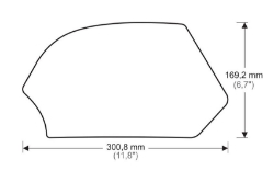 Afbeeldingen van Tank protector/grip stickers zwart Puig Suzuki GSX-R600 ’11-‘16