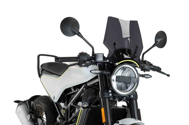 Afbeeldingen van Vervangingsruit naked bike Puig Husqvarna Svartpilen/Vitpilen 401 '17-'23--donker getint