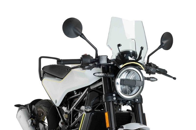 Afbeeldingen van Vervangingsruit naked bike Puig Husqvarna Svartpilen/Vitpilen 401 '17- '23 --transparant
