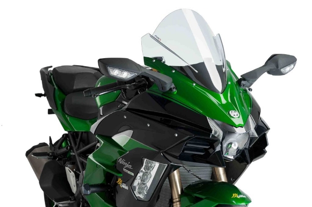 Afbeeldingen van Vervangingsruit jetstream Puig Kawasaki Ninja H2 SX '18-21 transparant