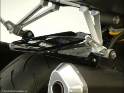 Afbeeldingen van Achterspatbord sport-line carbon met goud gaas Suzuki GSX-R1000 2005-2008 (sale)