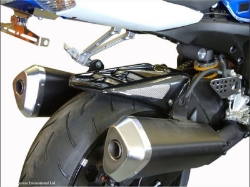 Afbeeldingen van Achterspatbord sport-line carbon met goud gaas Suzuki GSX-R1000 2005-2008 (sale)