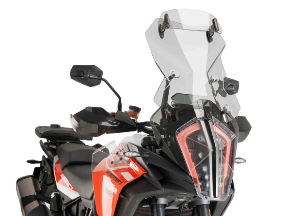 Afbeeldingen van Vervangingsruit touring met opzetruitje licht getint Puig KTM 1290 Super Adventure R/S '17-'20