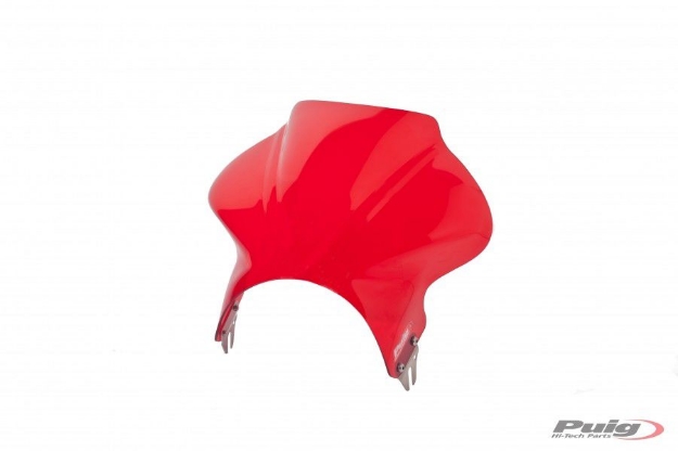 Afbeeldingen van Windscherm Puig model Cockpit Suzuki GSF650 '05-'08/1200 '06/1250 Bandit '07-'09-Rood