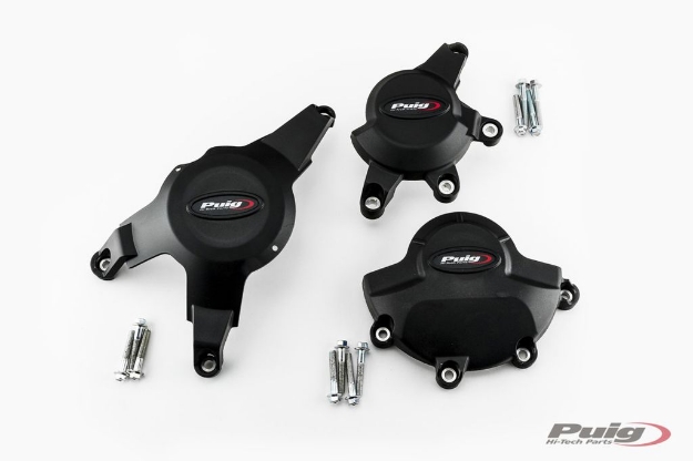Afbeeldingen van Engine cover set 3-delig Puig Honda CBR1000RR '08-16