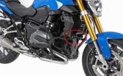 Afbeeldingen van Valbeugel zwart verbindingsbeugel Hepco&Becker BMW R1200RS '15-/ R1200R '15-/ R1200GS LC '13-