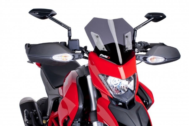 Afbeeldingen van Vervangingsruit naked bike Puig Ducati Hypermotard 939/821/ SP '13-'18-donker getint