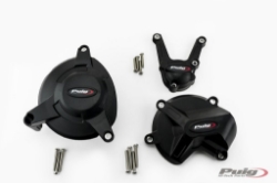 Afbeeldingen van Engine cover set 3-delig Puig BMW S1000RR / S1000R / S1000XR