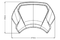 Afbeeldingen van Front Plate aluminium Puig universeel (koplampmontage)