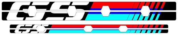 Afbeeldingen van Velglint Puig met logo diverse BMW R1200/1250GS modellen zwart