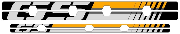 Afbeeldingen van Velglint Puig met logo diverse BMW R1200/1250GS modellen goud