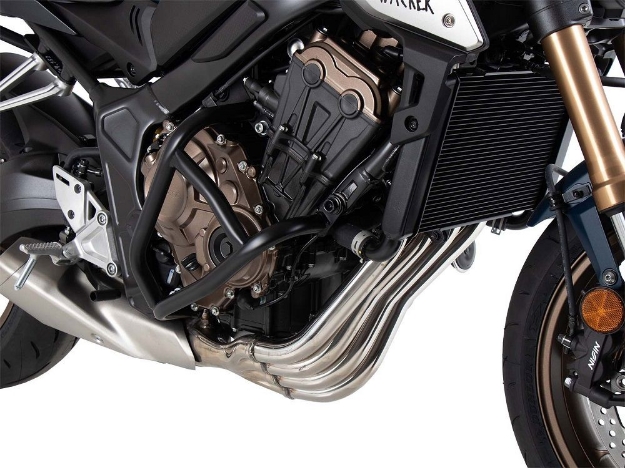 Afbeeldingen van Valbeugel model ''Solid'' zwart Hepco&Becker Honda CB650R '21-23