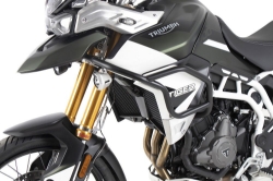 Afbeeldingen van Tank valbeugel ''Solid'' (tank guard) zwart Hepco&Becker Triumph Tiger 900 Rally/GT/Pro '20-'23