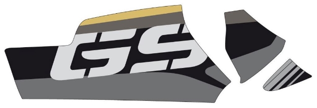Afbeeldingen van Cardan protection sticker Puig diverse BMW modellen goud