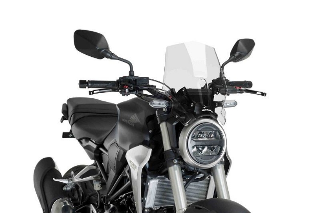 Afbeeldingen van Vervangingsruit naked bike Puig Honda CB125R/CB300R Neo Sports Cafe '18--transparant
