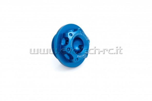 Afbeeldingen van Olievuldop Evotech diverse modellen Aprilia/ MV Agusta (M25x1,5)-Blauw