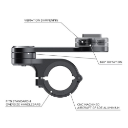 Afbeeldingen van Stuurbevestiging LT klem zwart PVC 22-32mm Moto Pro SP Connect