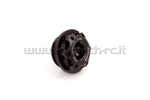 Afbeeldingen van Olievuldop Evotech voor diverse modellen Yamaha (M26x3)-Zwart