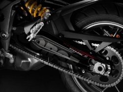 Afbeeldingen van Achterbrug protector sticker zwart voor Ducati Multistrada 1200/1260 Enduro '16-