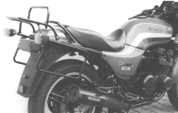 Afbeeldingen van Kofferrek zwart Hepco&Becker Kawasaki ZX750GP '83-'84