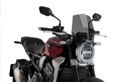 Afbeeldingen van Vervangingsruit naked bike Puig Honda CB650R/1000R Neo Sports Cafe '18--donker getint