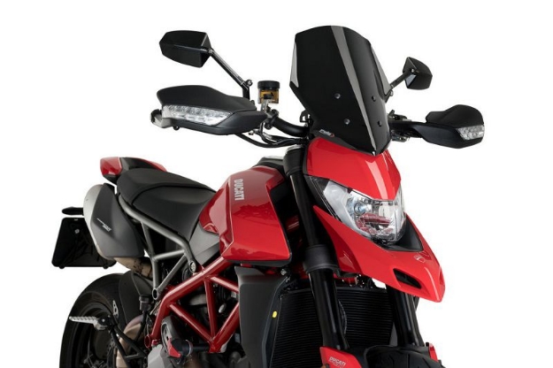 Afbeeldingen van Vervangingsruit naked bike Puig Ducati Hypermotard 950 '19--zwart