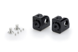 Afbeeldingen van VARIO voetsteunadapters voorzijde van Puig voor diverse Kawasaki modellen