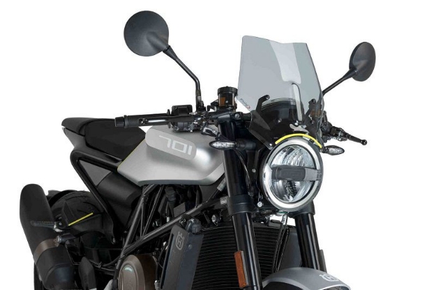Afbeeldingen van Vervangingsruit naked bike Husqvarna Vitpilen 701 '17-'18-licht getint