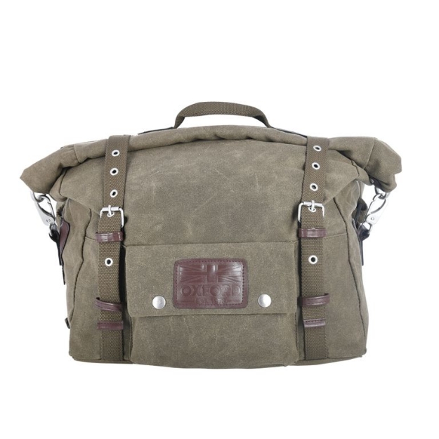 Afbeeldingen van Heritage zijtassenset Khaki 40L - Waxed Cotton Luggage Oxford UVK