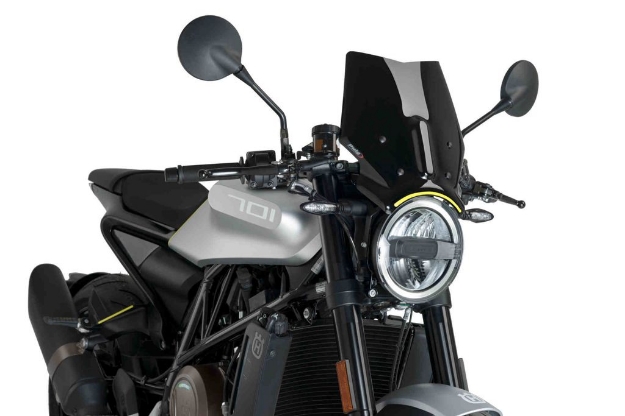 Afbeeldingen van Vervangingsruit naked bike Husqvarna Vitpilen 701 '17-18 zwart