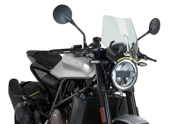 Afbeeldingen van Vervangingsruit naked bike Husqvarna Vitpilen 701 '17-'18 -transparant