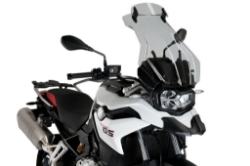 Afbeeldingen van Vervangingsruit touring met opzetruitje Puig BMW F750GS '18- -licht getint
