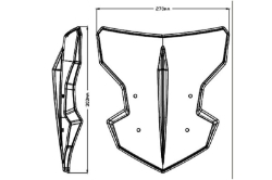 Afbeeldingen van Vervangingsruit naked bike Sport Puig Yamaha MT-03 '20-
