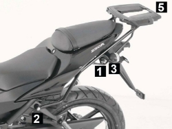 Afbeeldingen van Topdrager zwart Alurack Hepco&Becker Kawasaki NINJA 250R '08-