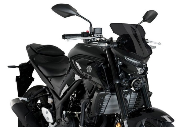 Afbeeldingen van Vervangingsruit naked bike Sport Puig Yamaha MT-03 '20- donker getint