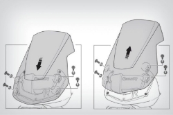 Afbeeldingen van Windscreen DUALSPORT BMW F800R -'14 - black Wunderlich