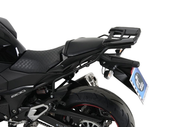 Afbeeldingen van Topdrager zwart Alurack Hepco&Becker Kawasaki Z800/Z800E '13-