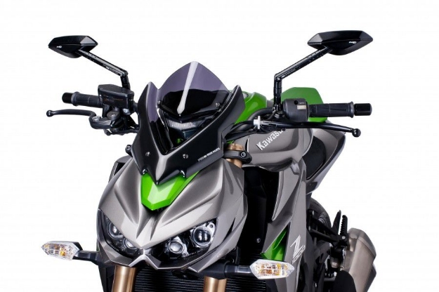 Afbeeldingen van Vervangingsruit naked Bike Sport Puig Kawasaki Z1000 '14-'18-donker getint