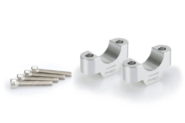 Afbeeldingen van Stuurverhogers 20mm zilver Puig BMW R1200GS / R1250GS / Adventure