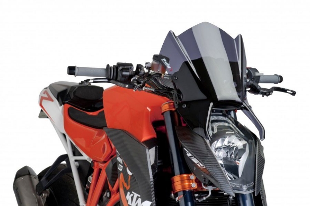 Afbeeldingen van Vervangingsruit Puig naked bike KTM 1290 SUPERDUKE '14-16 -donker getint