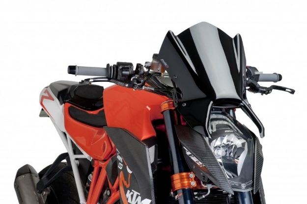 Afbeeldingen van Vervangingsruit Puig naked bike KTM 1290 SUPERDUKE '14-16 -zwart