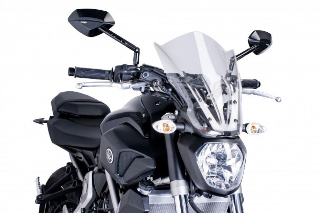 Afbeeldingen van Vervangingsruit naked bike Touring Puig Yamaha MT-07 '14--transparant