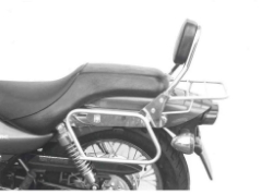 Afbeeldingen van Topdrager chroom Hepco&Becker Kawasaki EL125 voor montage op de originele sissybar