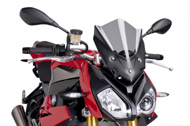Afbeeldingen van Vervangingsruit naked bike Puig BMW S1000R '14-20 licht getint