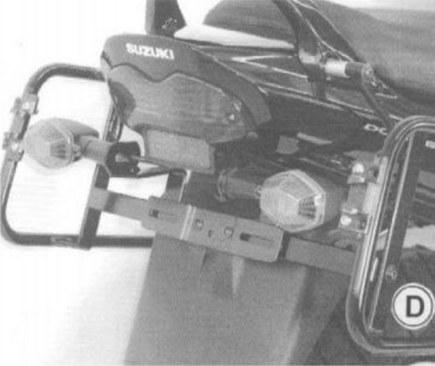 Afbeeldingen van Kofferrek zwart Hepco&Becker Suzuki GSF1200N/ S BANDIT '01-'05