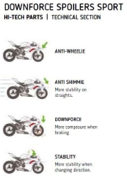 Afbeeldingen van Side Spoiler Downforce Sport Puig Kawasaki ZX10-R / SE / RR '11-20