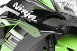 Afbeeldingen van Side Spoiler Downforce Sport Puig Kawasaki ZX10-R / SE / RR '11-20 - zwart
