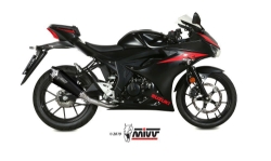 Afbeeldingen van MIVV Delta Race Black RVS Suzuki GSX-R125 / GSX-S125 '17-