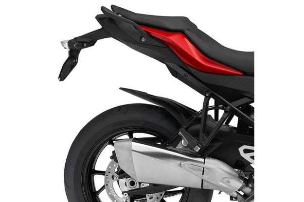 Afbeeldingen van Achterspatbord verlenger mat zwart voor het originele spatbord BMW S1000XR '15-'19